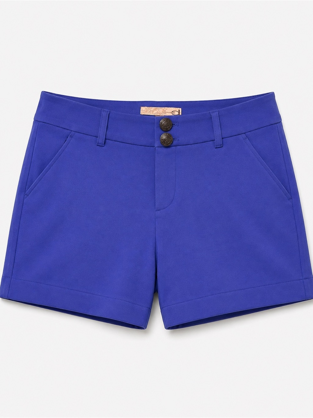 Dynamite Vibrant Cobalt Blue High-Waist Tailored Shorts